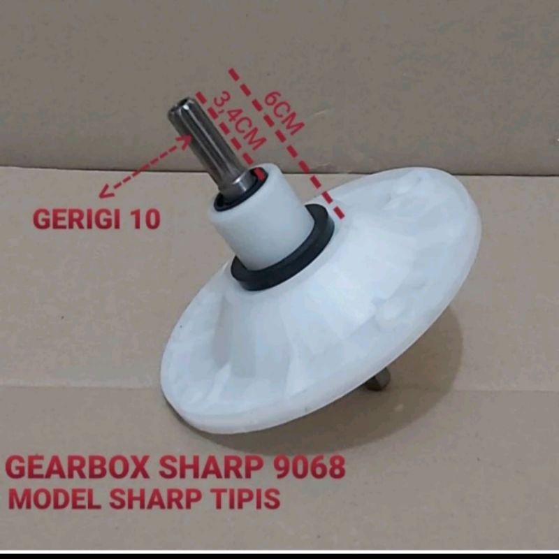 GEARBOX MESIN CUCI SHARP GIGI 10