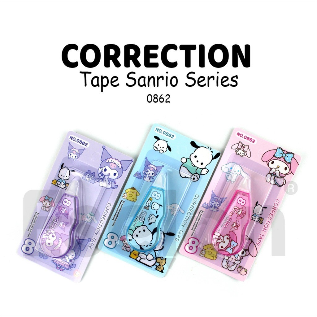

Correction tape mini Sanrio 0862/tipe x kertas ukuran 8