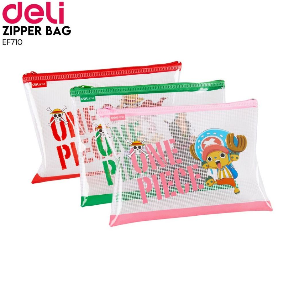 

Deli F710 Zip Lock Bag Pouch Multifungsi Anti Air One Piece A5