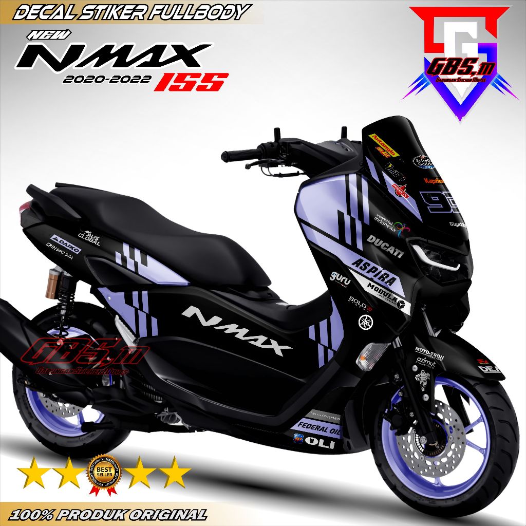 Decal Nmax 155 New Fullbody 2020 2021 2022 Terbaru Decal Sticker Nmax 155 New Full Body Desain keren