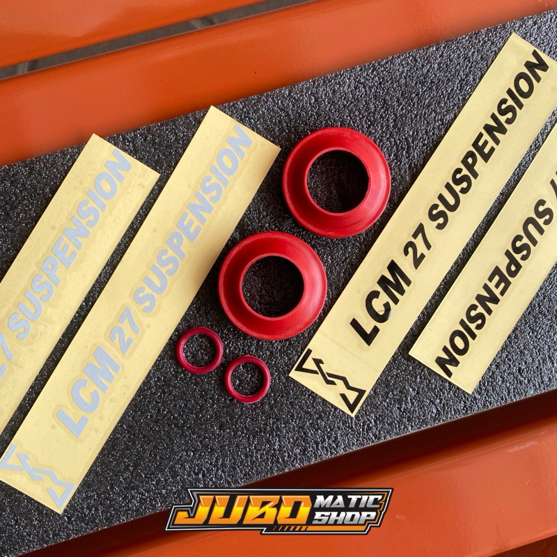 sticker shock lcm 27 suspension seal shock lcm 27 suspension paket sticker + seal lcm rc edition