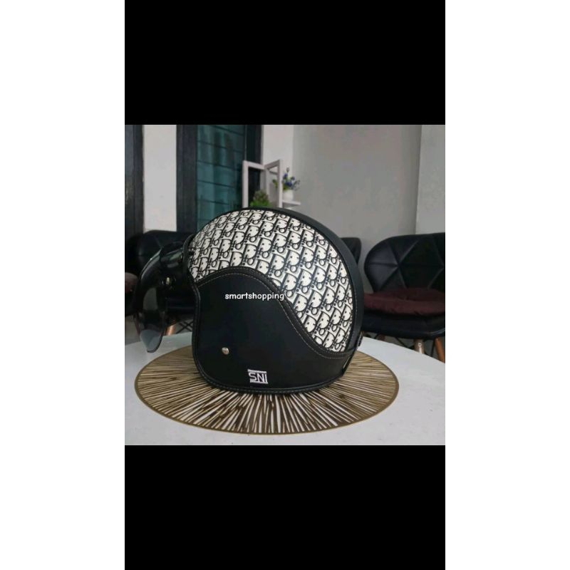 Helm Bogo motif kulit helm Bogo wanita hijab cepol