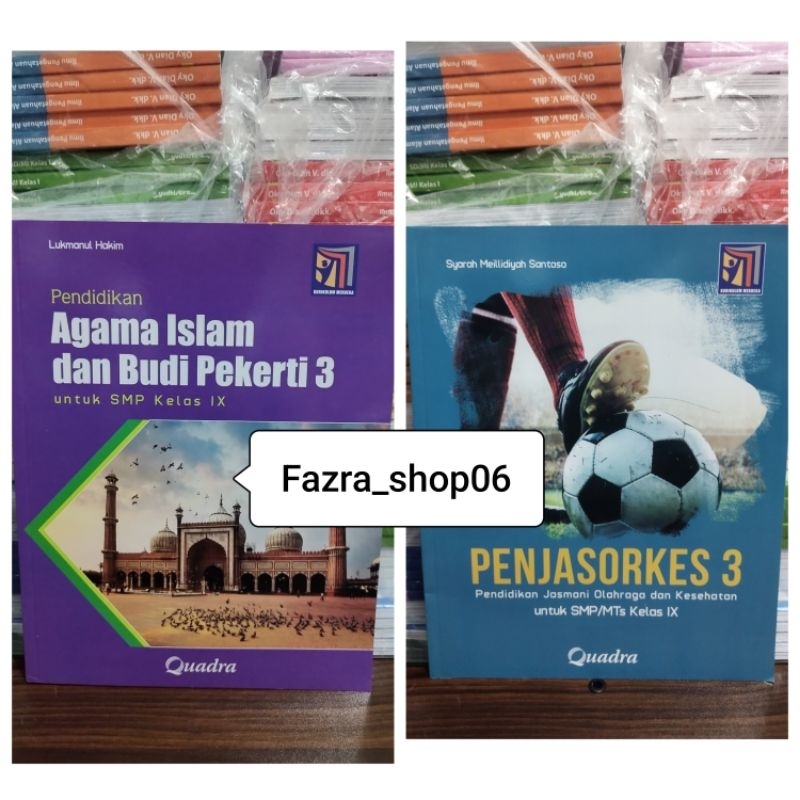 NEW Buku PAI Pendidikan Agama Islam PJOK PenjasOrkes smp mts kelas 3 9 IX Kurikulum Merdeka Quadra