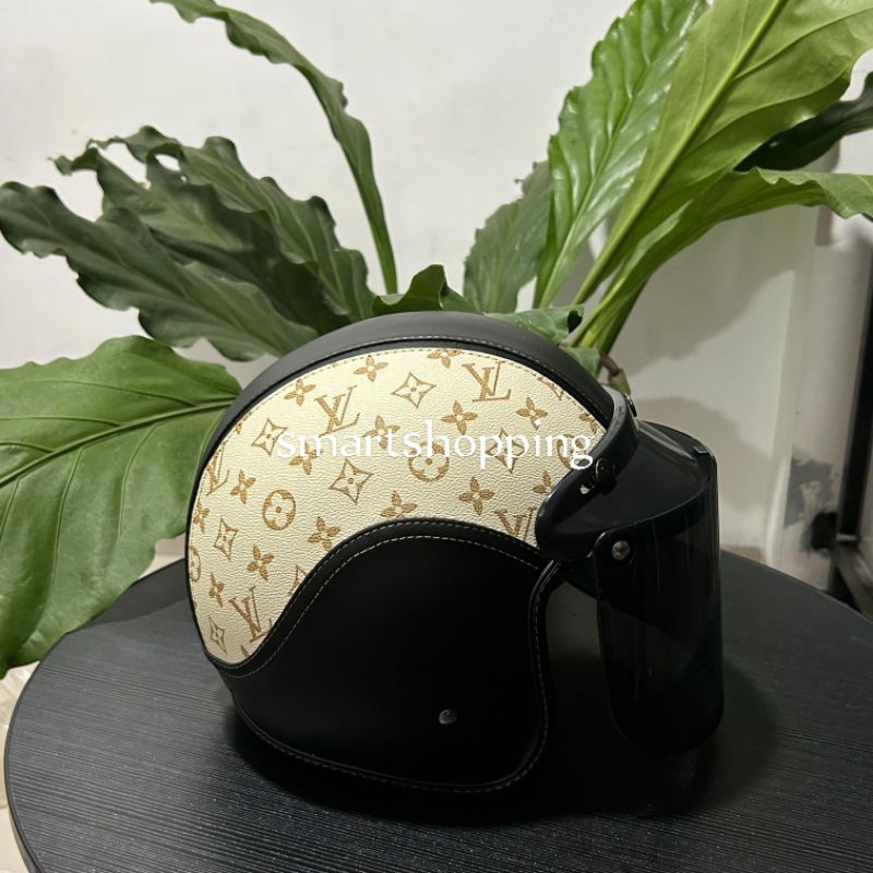 Helm Bogo kulit motif helm bogo wanita hijab cepol