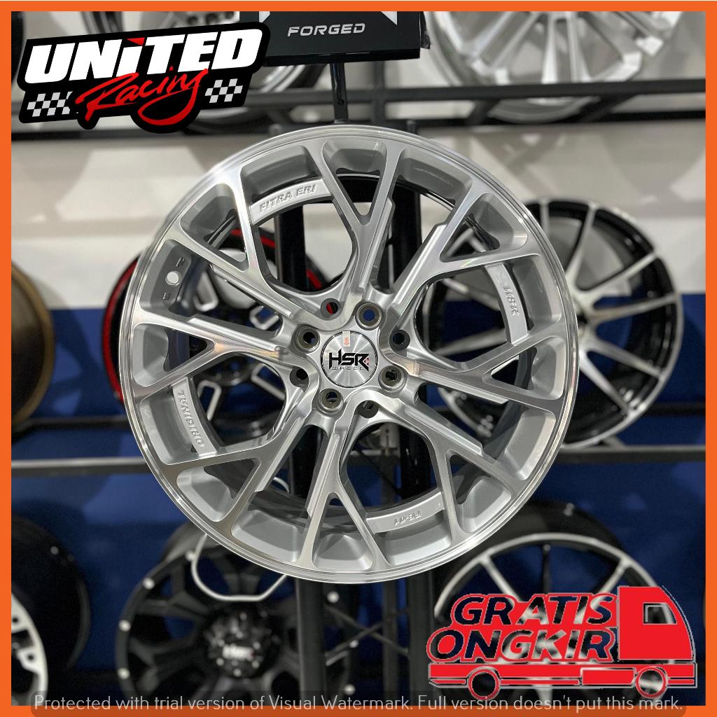 VELG MOBIL HSR WHEEL RING 17 HSR FE01 SILVER POLLISH R17 PELEK AVANZA JAZZ YARIS VIOS ALVES