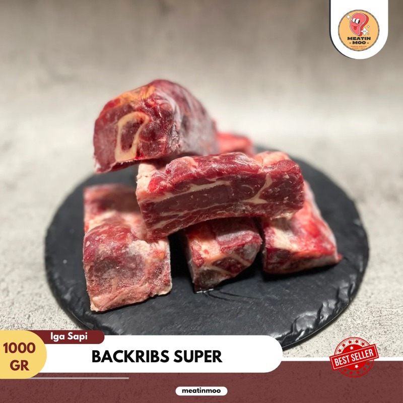

Backribs Sapi Super Aus | Iga belakang sapi Impor Aus - 1 kg