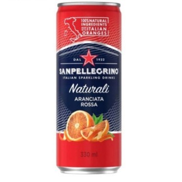 

San Pellegrino Naturali Aranciata Rossa Can 330ML Sparkling Drink