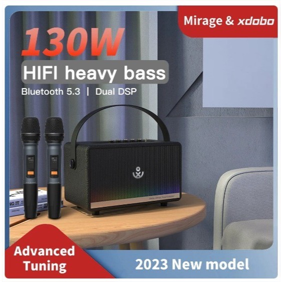 XDOBO MIRAGE 130W RMS - PORTABLE SPEAKER - BLUETOOTH SPEAKER