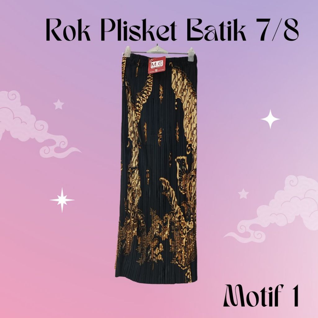 Rok Plisket Batik 7/8