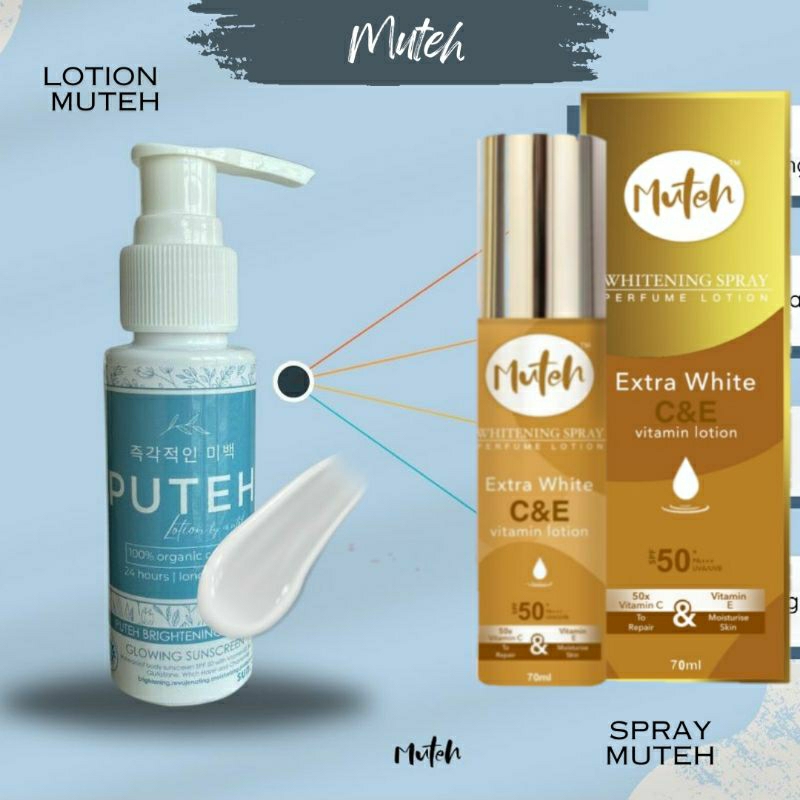 ORIGINAL Spray Susu Muteh MALAYSIA Full Size | PUTEH LOTION TONE UP | muteh spray | mini muteh | mut