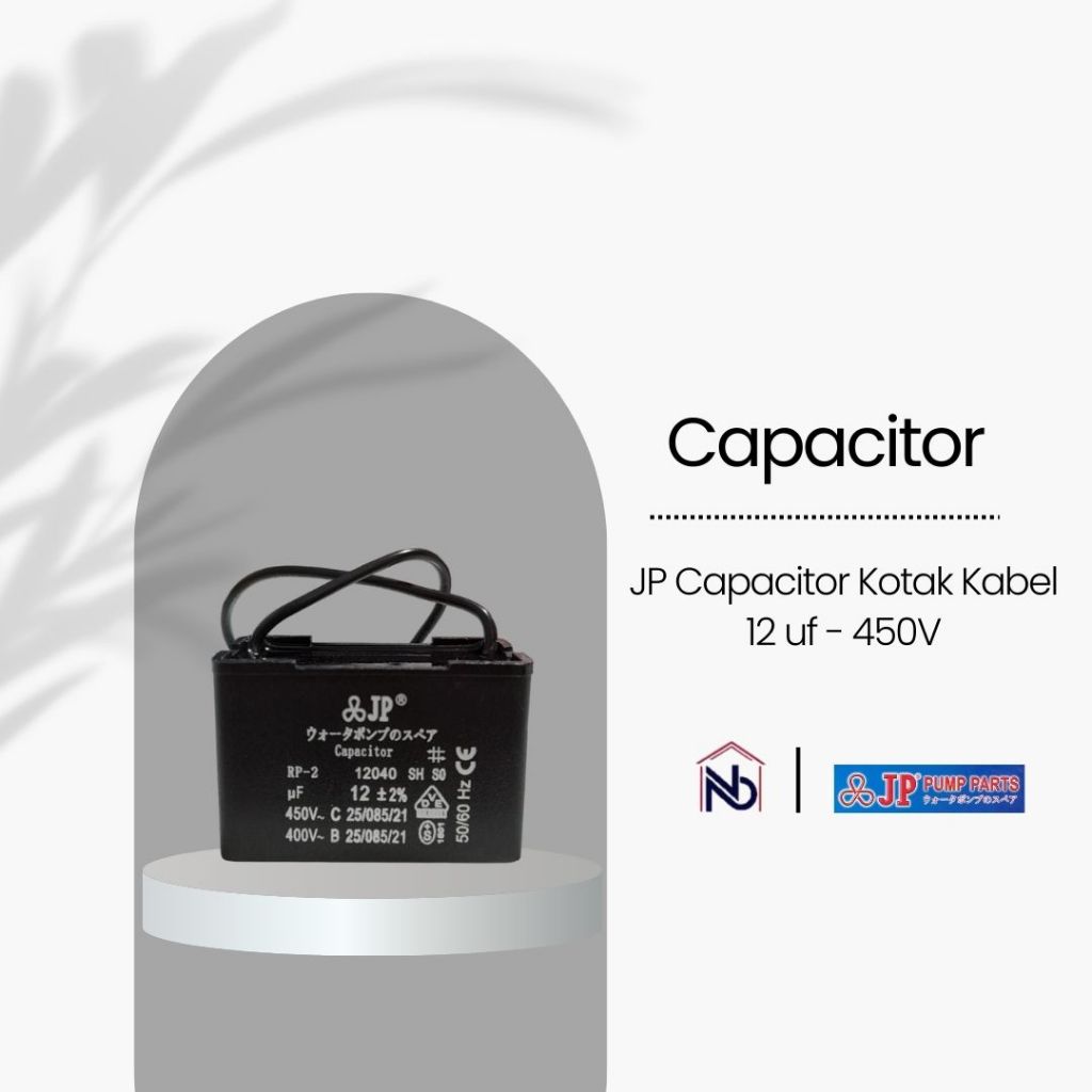 Capacitor Kotak Kabel 12UF 450V - JP