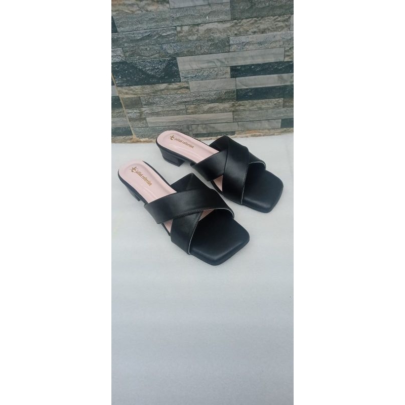 sandal /sendal wanita ukuran jumbo size 45-37 hils wanita kekinian tinggi 3cm ( jc 004 )