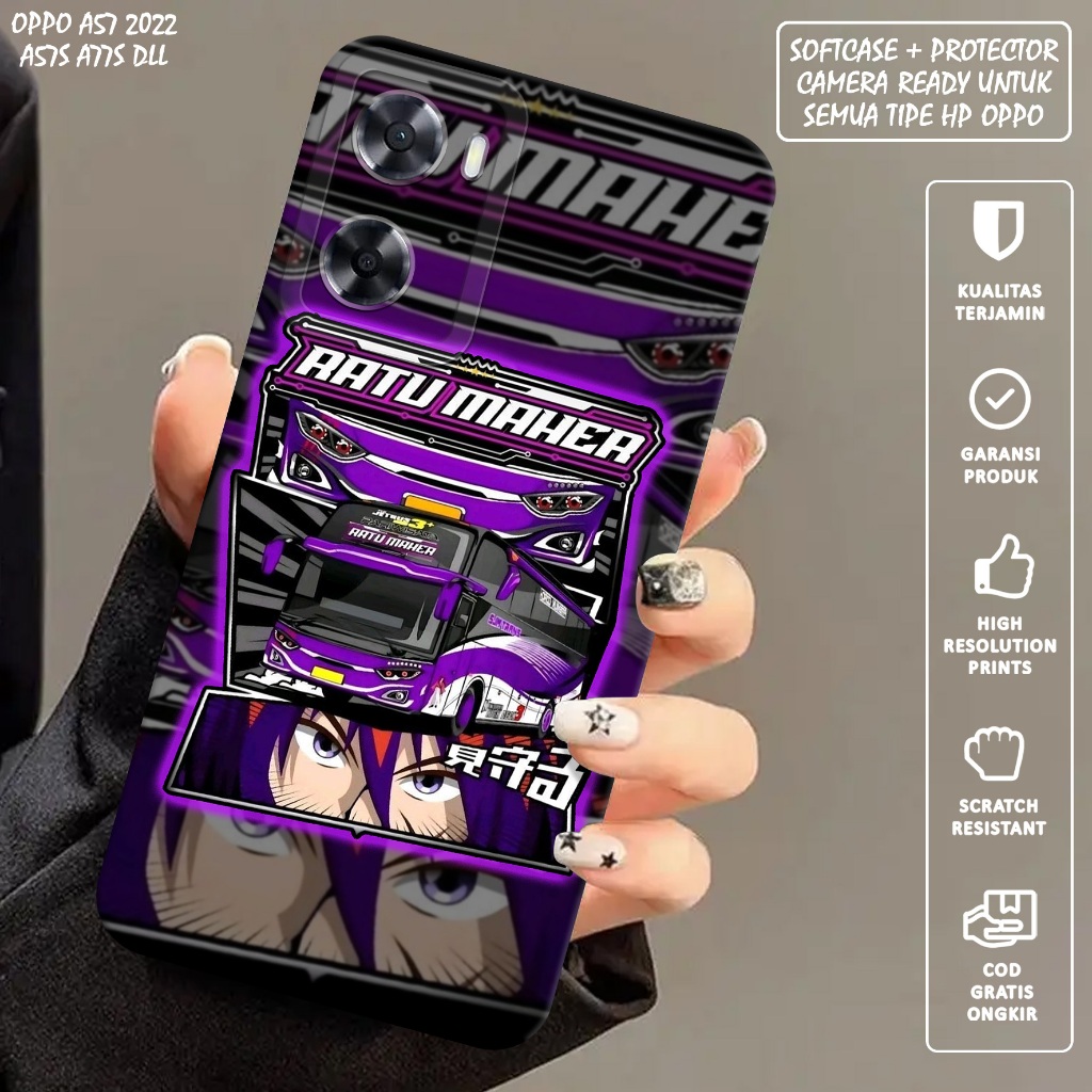 CASE OPPO A57 A57S A77S - Casing Hp Oppo A57 A57S A77S - Softcase Oppo A57 A57S A77S Motif (BUS TELO