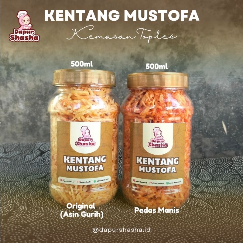 

(DAPUR SHASHA) Kentang Mustofa / Asli 100% Kentang Mustofa Manis Asin Pedas