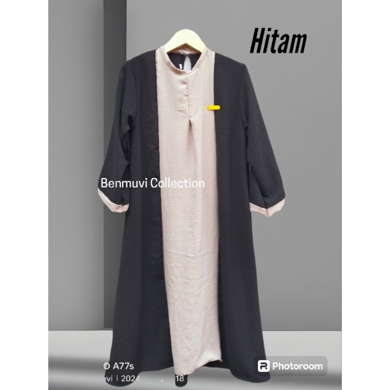 Gamis Abaya Anak 1-12thn Abaya Haura Crinkle Mix Warna Gamis Anak Perempuan Terbaru