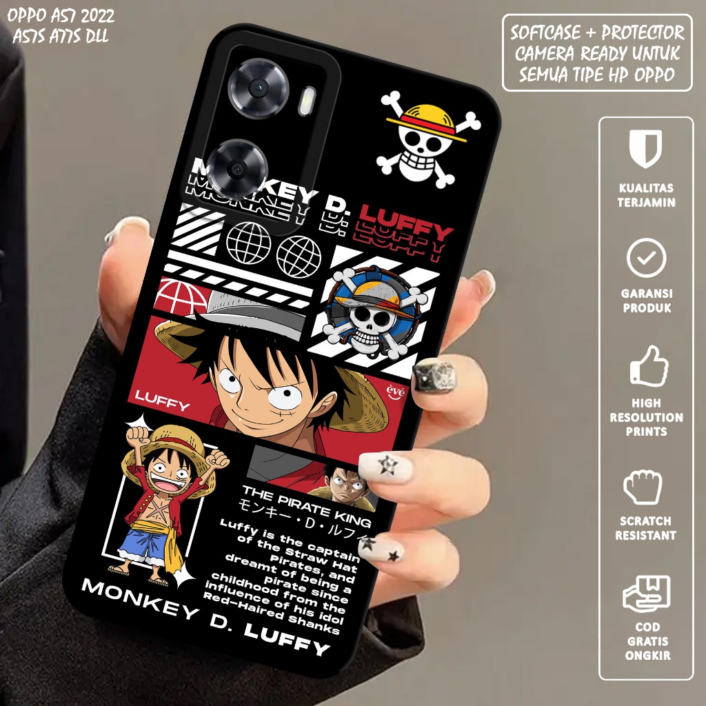 CASE OPPO A57 A57S A77S - Casing Hp Oppo A57 A57S A77S - Softcase Oppo A57 A57S A77S Motif (ONE PIEC