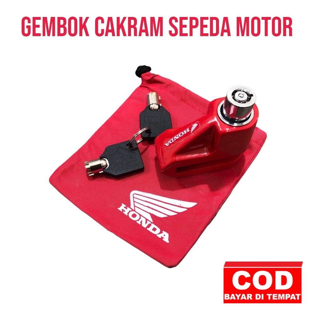 KUNCI CAKRAM SEPEDA MOTOR HONDA GEMBOK ANTI MALING