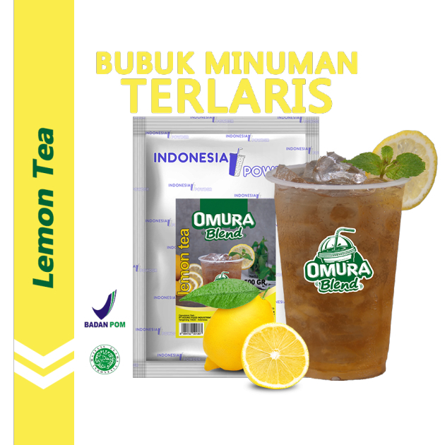 

Bubuk Premium/ Omura Blend Bubuk Minuman Rasa Lemon Tea 500 gr / Indonesia Powder / Bubuk Minuman /Bubuk Minuman Boba