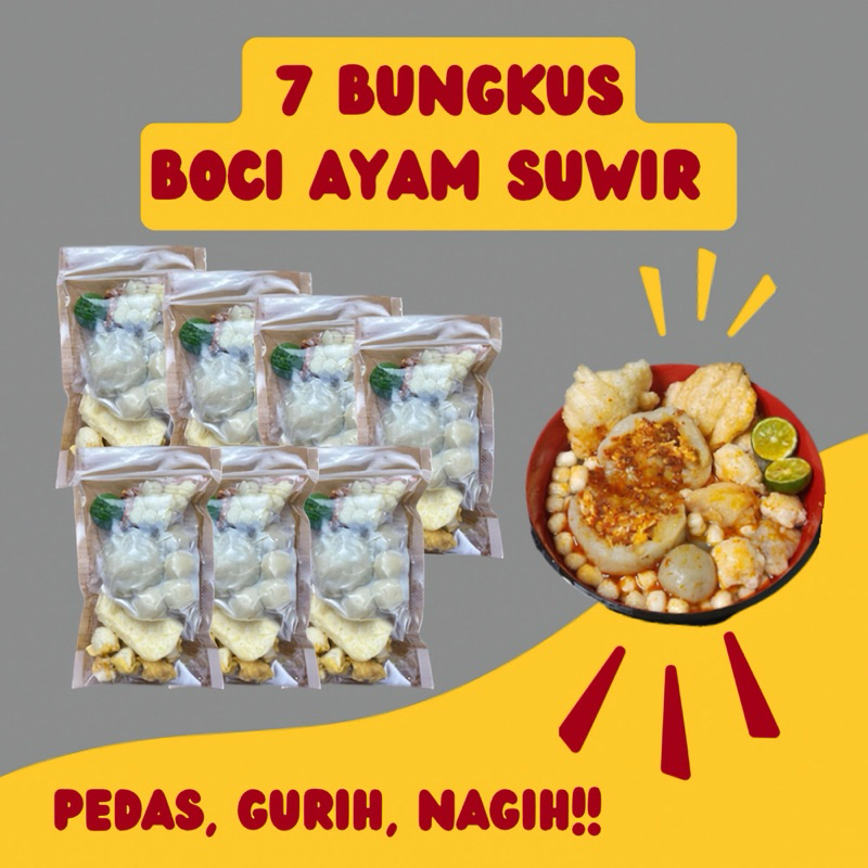 

7 BUNGKUS AYAM SUWIR JUMBO