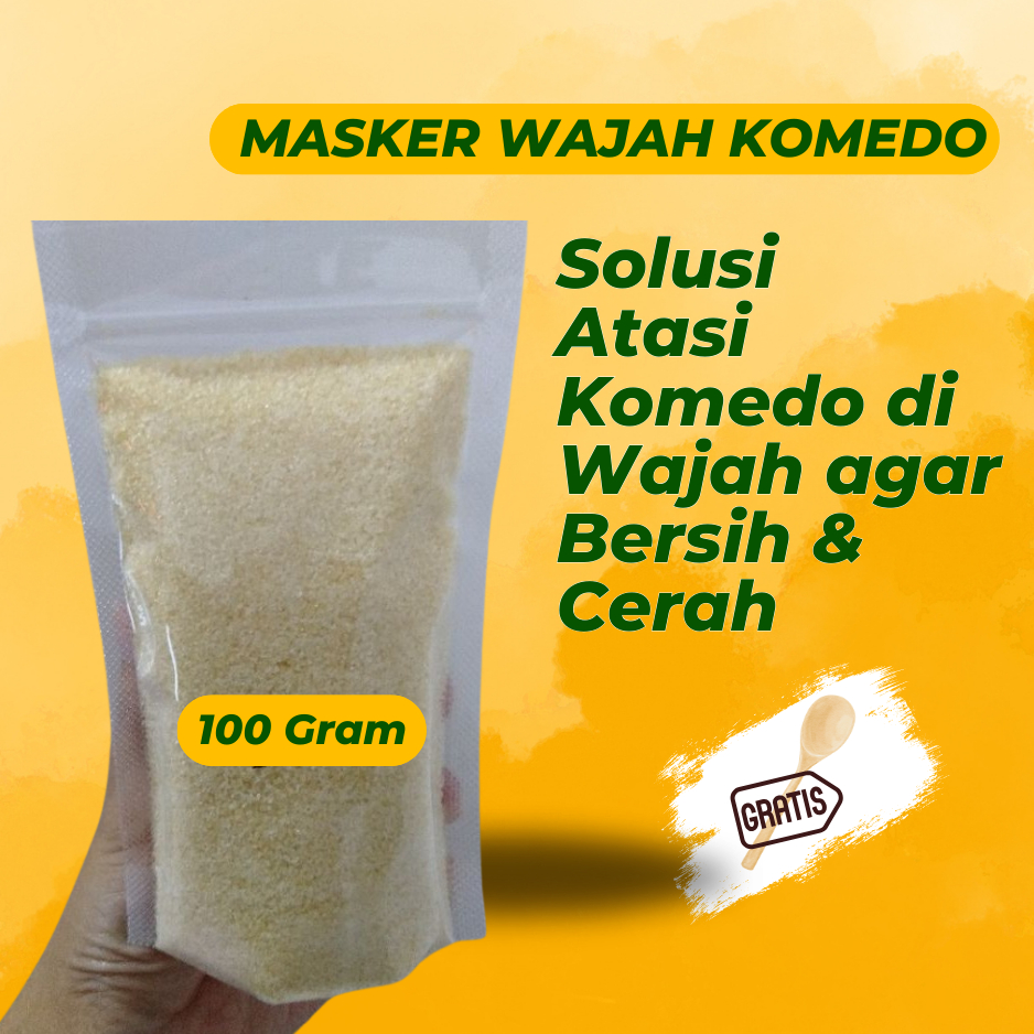 Masker Komedo Ampuh Angkat Pengangkat Pencabut Komedo di Hidung Wajah 100 GRAM