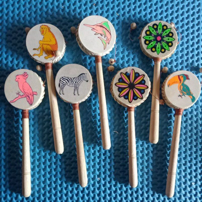 Ontong Ontong Gambar Karakter Alat Musik Tradisional Mainan Anak