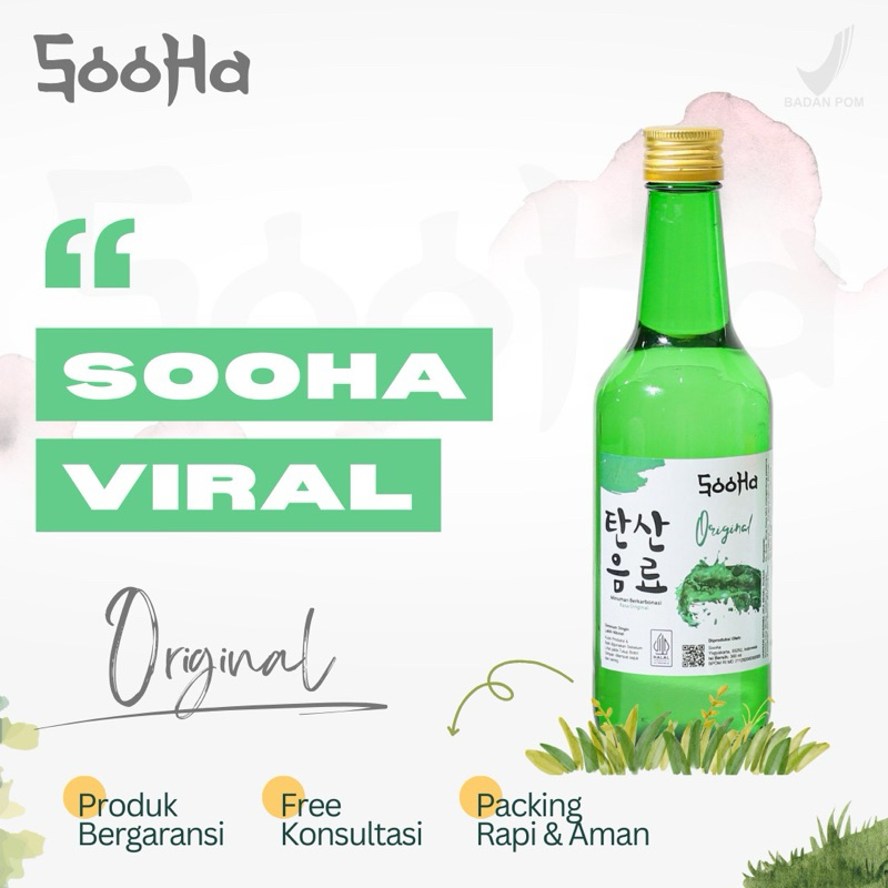 

Sooha Premium Rasa Original Minuman Soda Halal dan BPOM