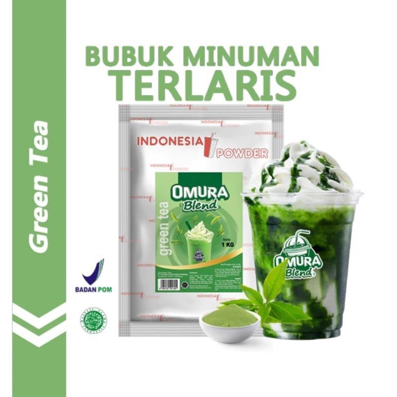 

Rasa Green Tea 500g / Bubuk Premium / Indonesia Powder / Bubuk Minuman OMURA BLEND / Bubuk Minuman Boba