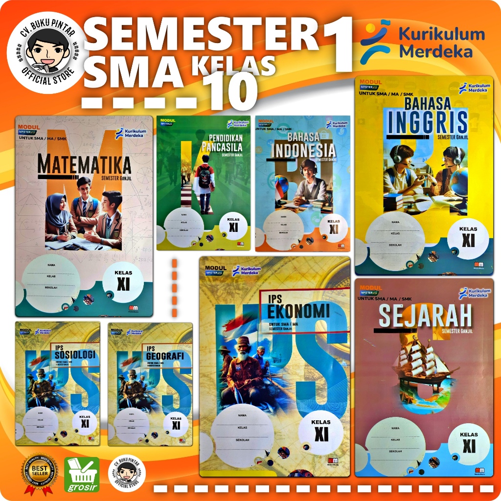 LKS SMA SMK KELAS XI 11 SEMESTER 1 2024-2025 KURIKULUM MERDEKA | mm MASTER MEDIA |  IPS SOSIOLOGI IP