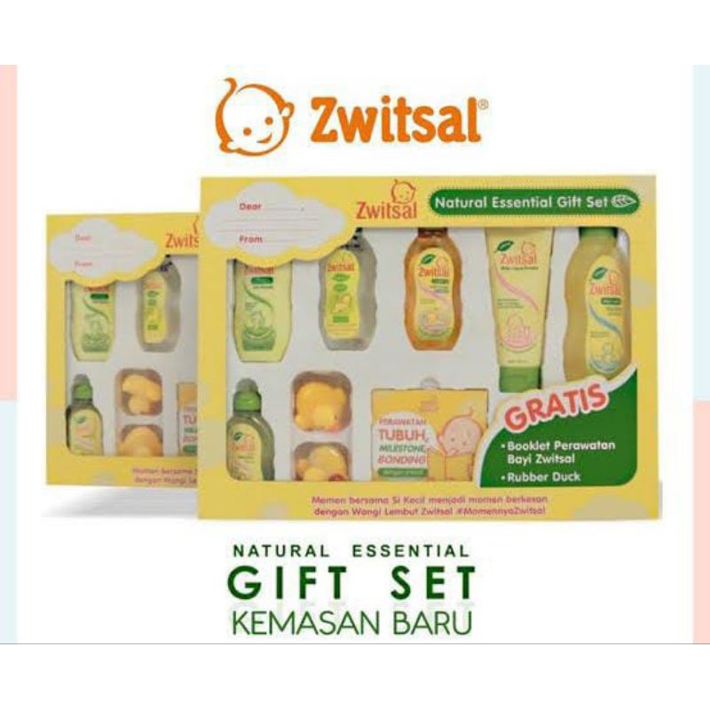 Zwitsal essential gift set / Perlengkapan mandi bayi 1 set lengkap - kado sabun bayi