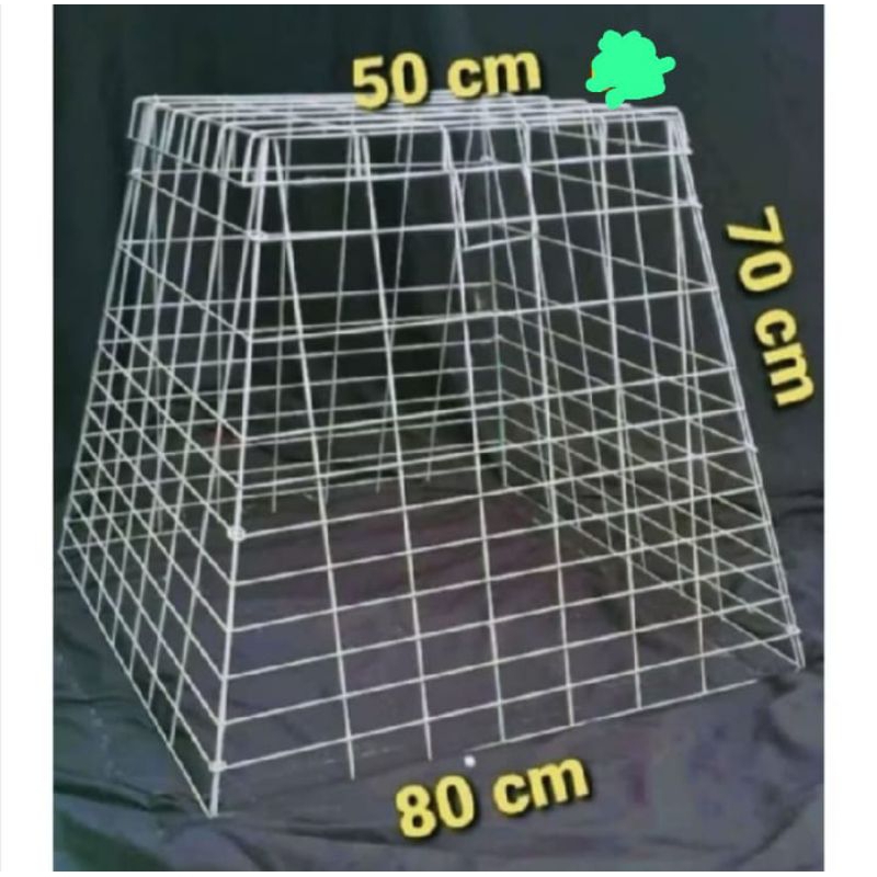 KANDANG KURUNGAN AYAM GALPANIS PIRAMID BESI LIPAT