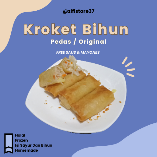 

Kroket Bihun Sayur Kroket Frozen Food Free Saus dan Mayones