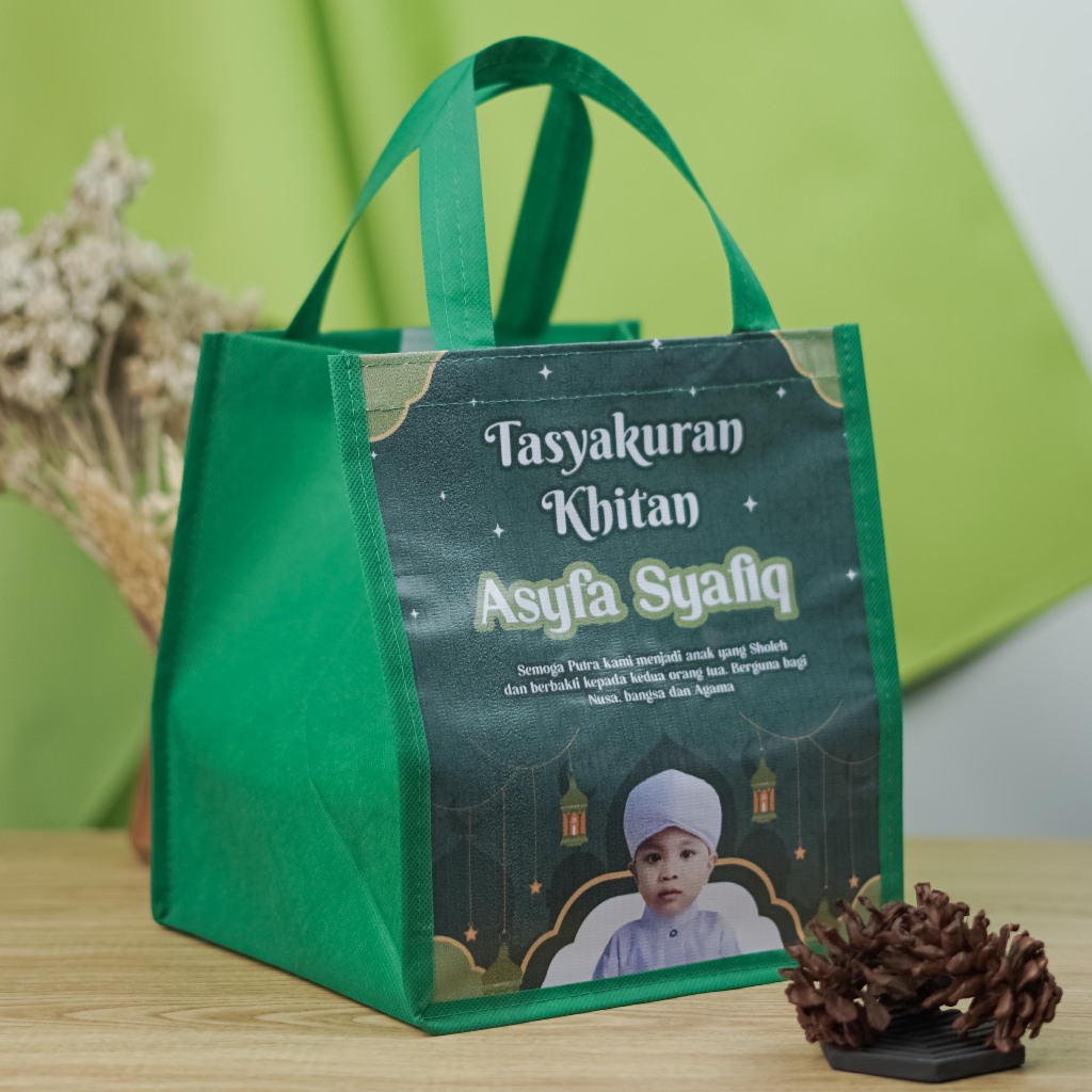 

Tas Aqiqah Hantaran Nasi / Souvenir Aqiqah / Tas Berkat / Tas Kardus Ukuran 20 / tas bingkisan