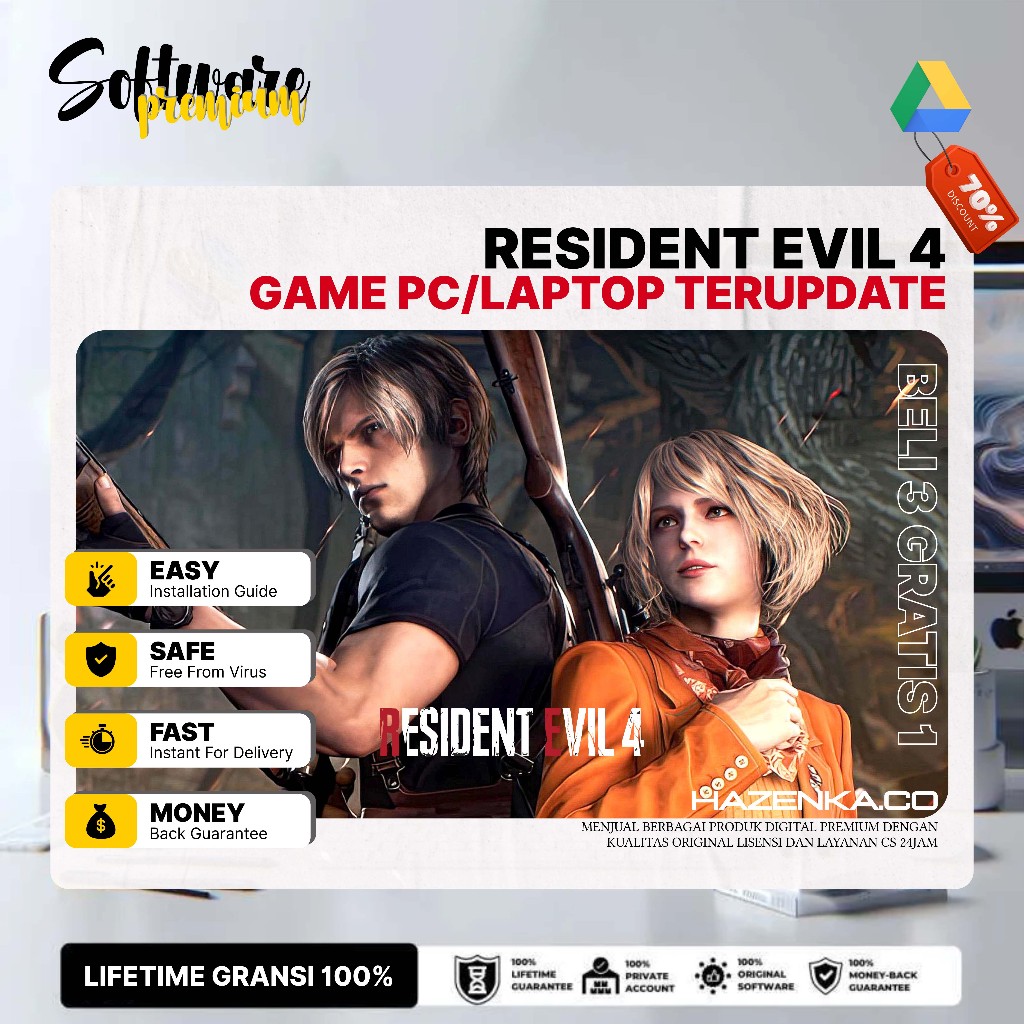 Resident Evil 4 Update Patch 2024 Terbaru Unlimited Edition | Pusat Games PC/Laptop Termurah Hazenka