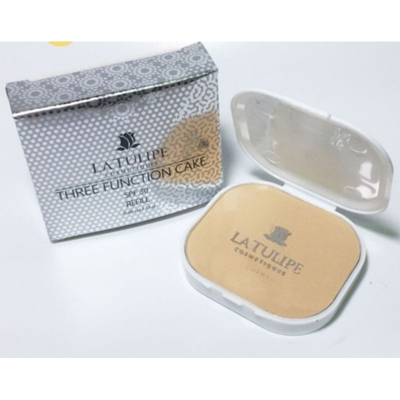 La Tulipe Refil Three Function Cake SPF 30 13 gr / Bedak Padat / Twc