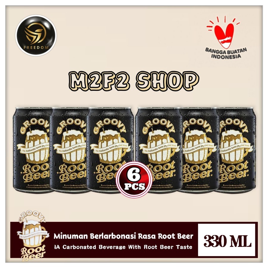 

Root Beer Groovy Original Can | Kaleng - 330 ml (Kemasan 6 Pcs)