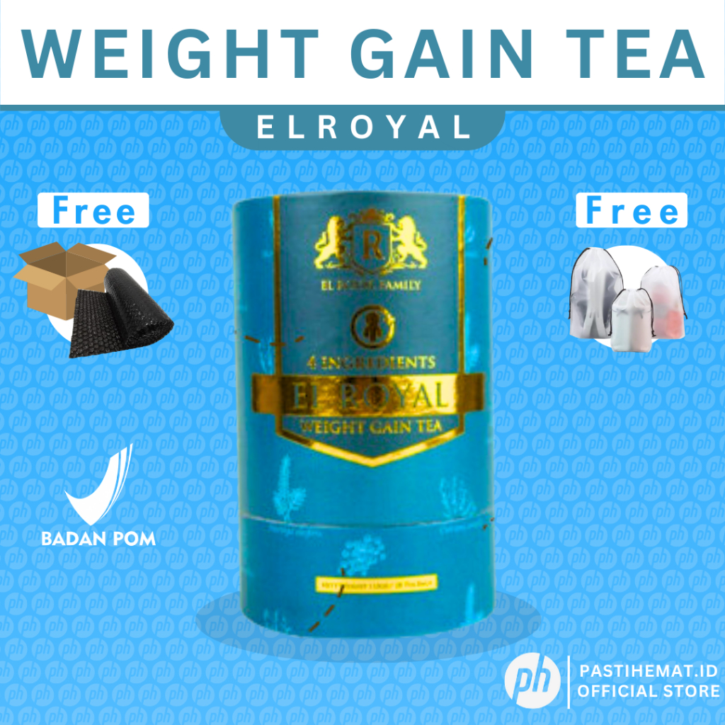 

[PROMO FREE LOMPAT TALI]-EL ROYAL WEIGHT GAIN TEA - Teh Penggemuk 1 PCS - 2X Kali lebih cepat naik berat badan - Solusi Naik BB Tanpa Efek Samping