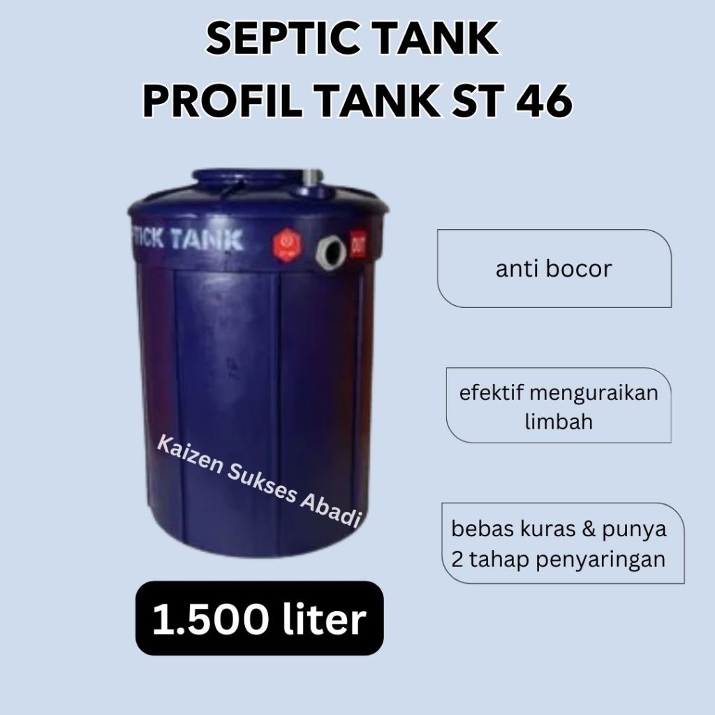 bio septic tank sepiteng sapiteng septitank septik tank merk profil tank ST 46 1500 liter kualitas b