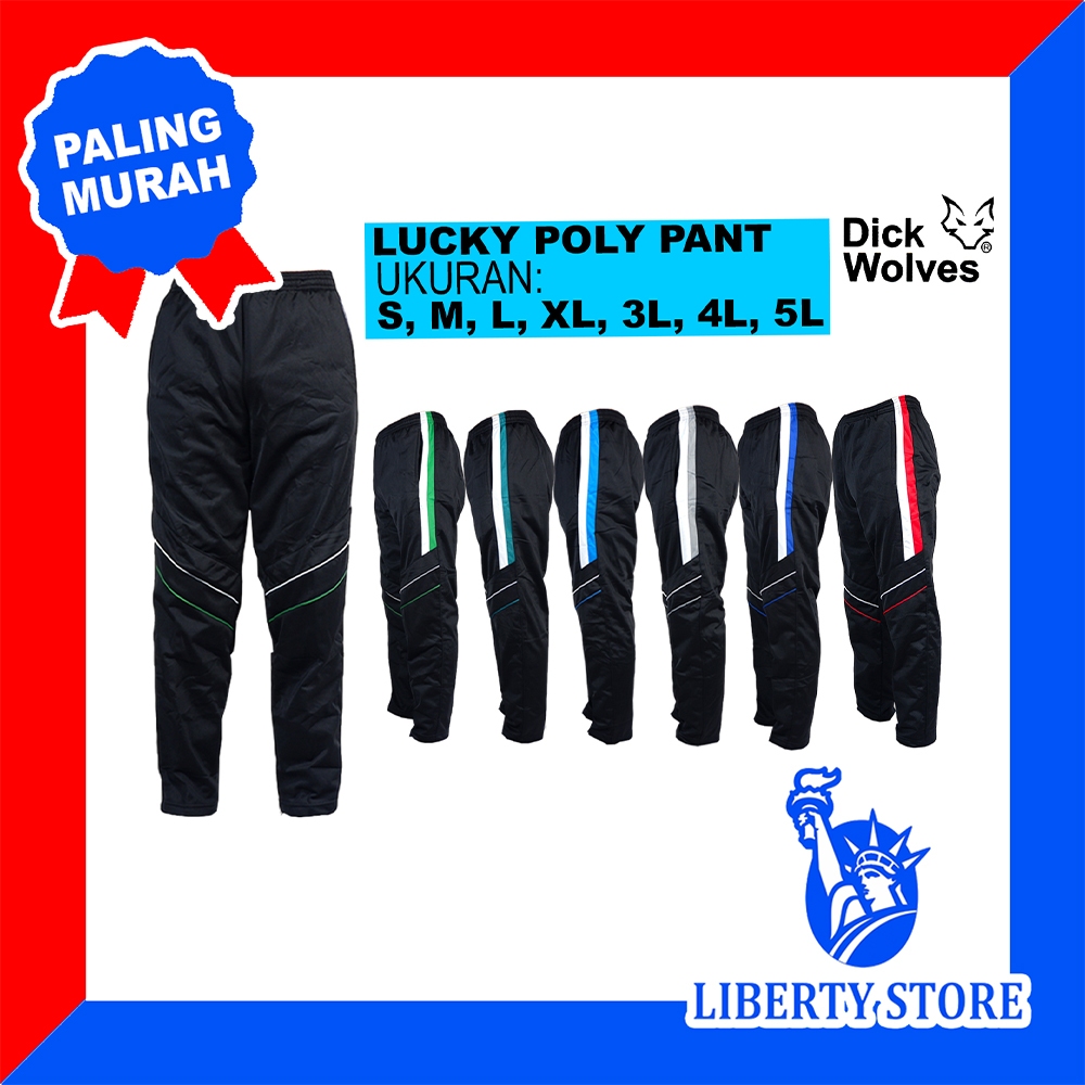 Celana Training Olahraga Cowok Cewek DICK WOLVES LUCKY POLY PANT
