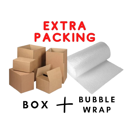 

Extra Packing Kardus dan Bubble Wrap / Tambahan Packing Dus dan Wrap supaya aman