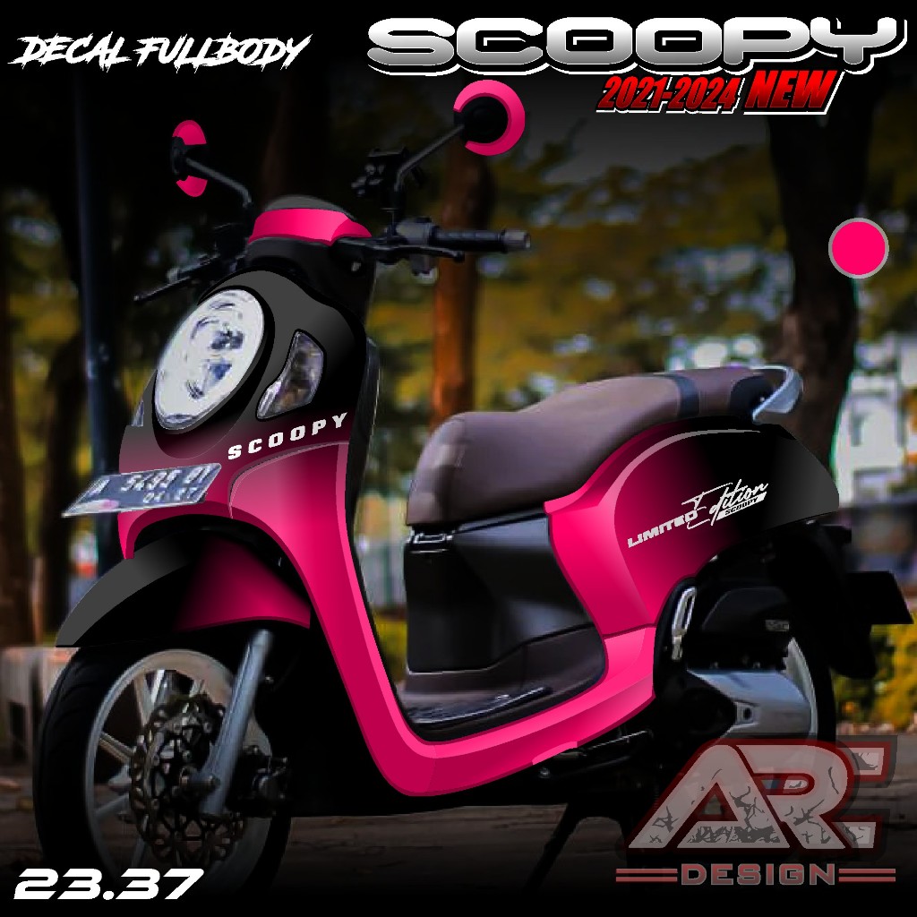 (PROMO COD) TERBARU Decal Sticker Honda All New Scoopy 2021 2022 2023 2024 Full body - Sticker Skotl