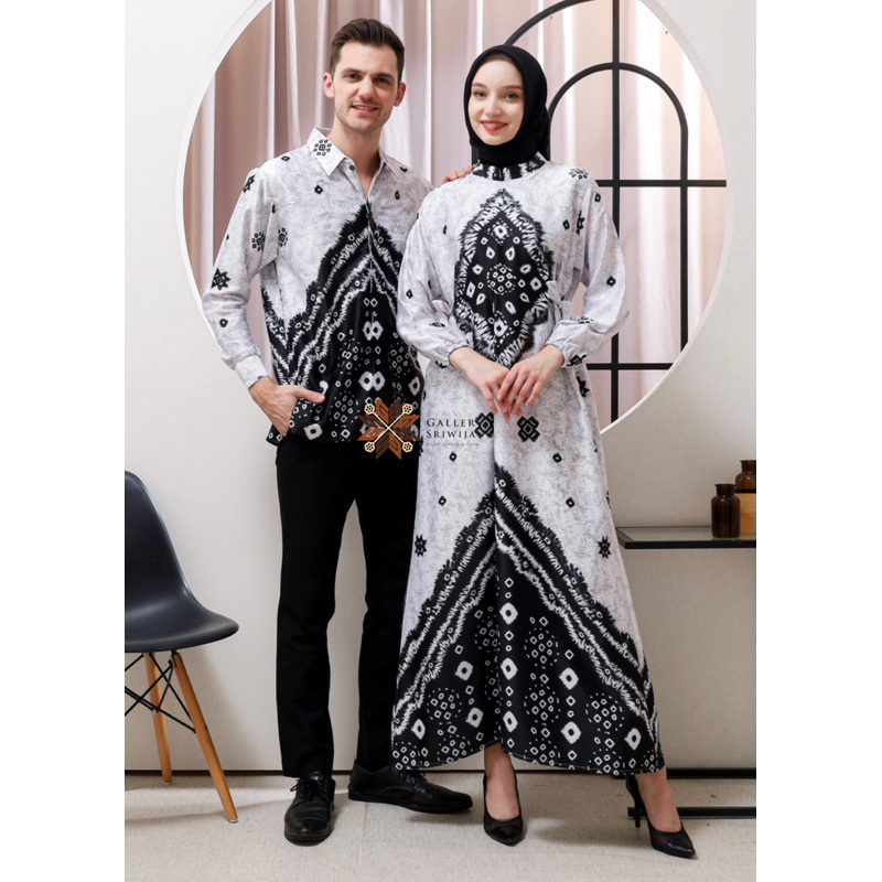 GAMIS JUMPUTAN DRESS BATIK NURA VINTAGE TALI PRINTING PALEMBANG