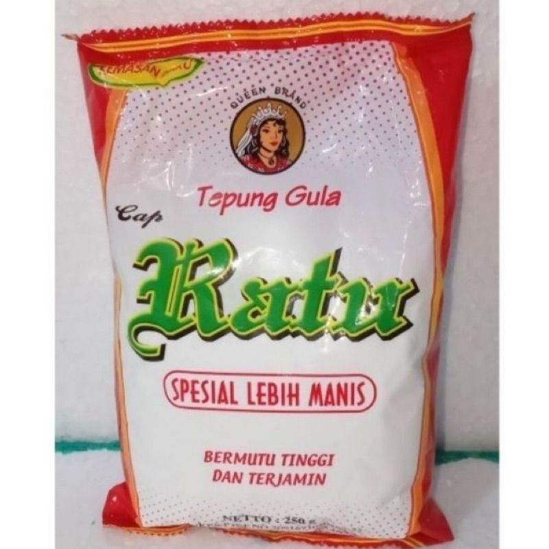 

Tepung Gula Cap Ratu berat 250Gram- Gula Halus/Gula Halus Putih
