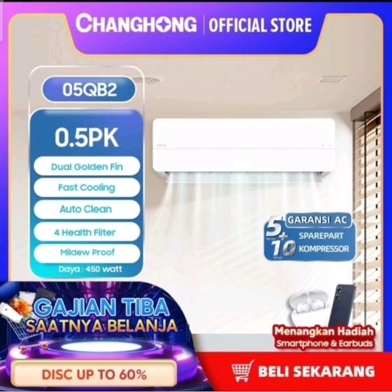 AC CHIQ BY CHANGHONG 05Q- 2 + pasang
