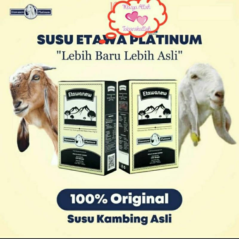 

Etawanew Platinum 200gr- Susu Kambing Etawa kualitas terbaik