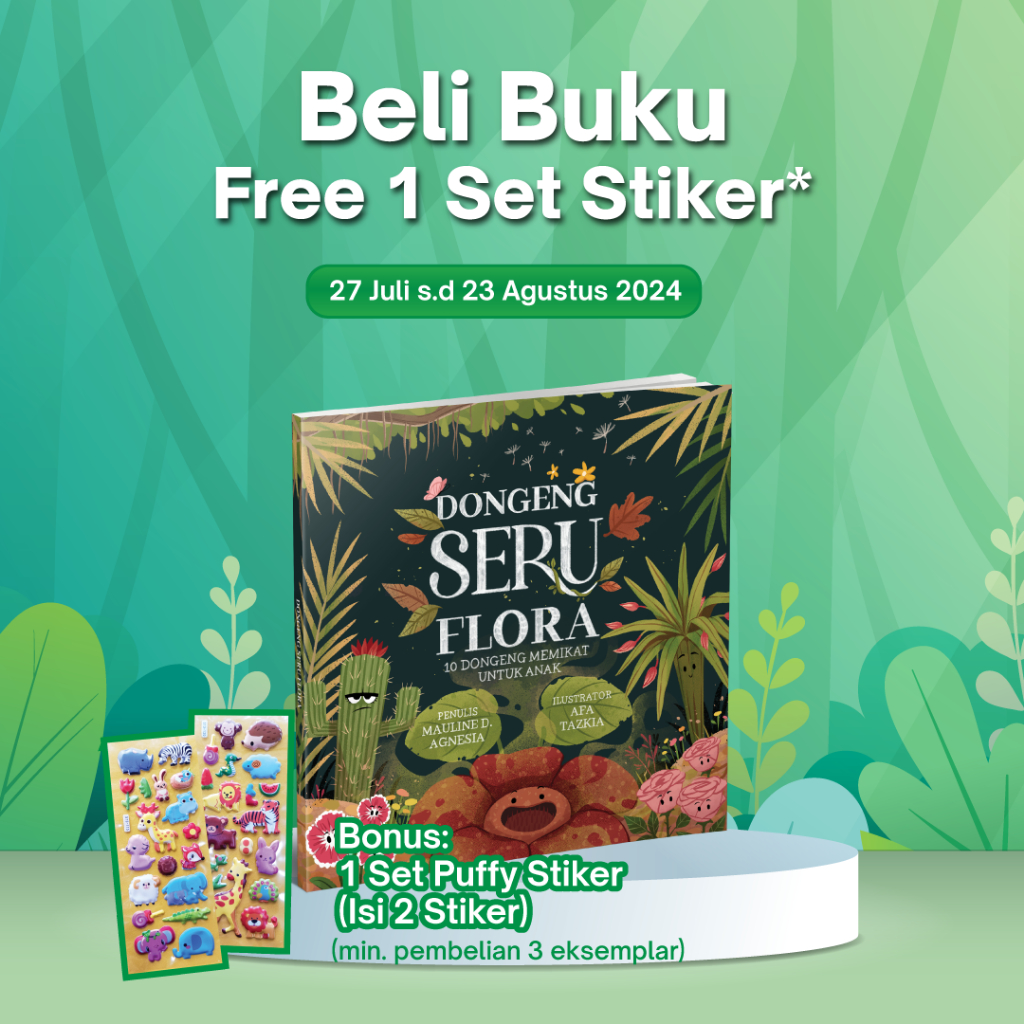 

[Mizan Yogyakarta] 2 SET PUFFY STICKER - PROMO BUNDLING BUKU SERI DONGENG SERU