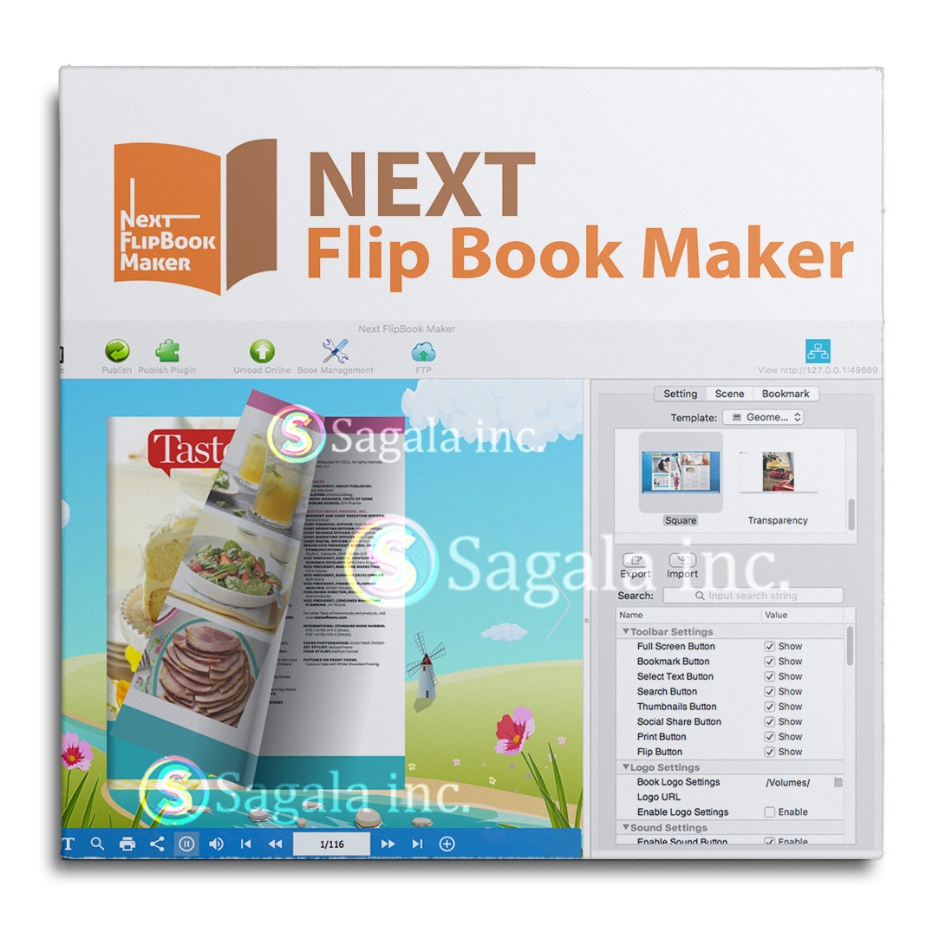 NEXT FLIP BOOK MAKER - WINDOWS - FLIPBOOK EMBED MULTIMEDIA BOOK TOOL UTILITIES