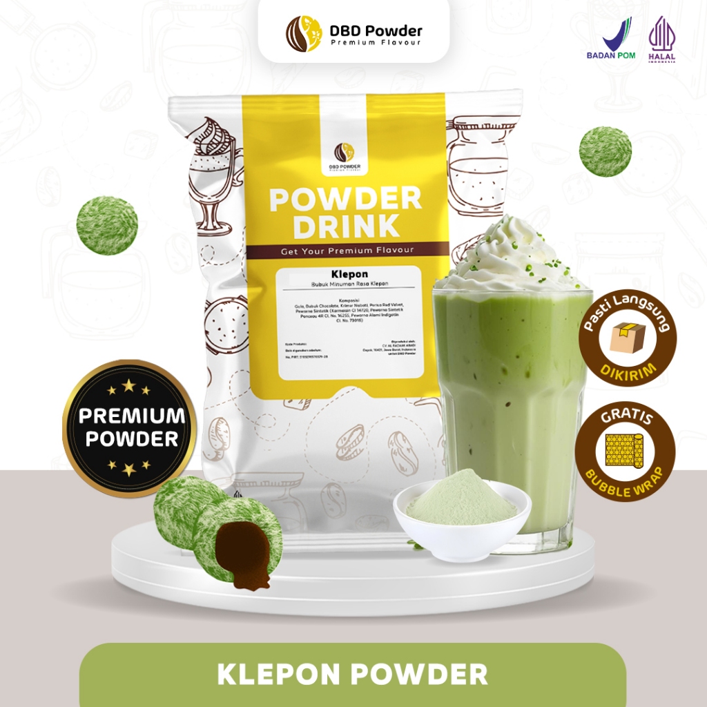 

[PREMIUM] Bubuk Minuman Klepon - Premium Powder Coconut Green Cake