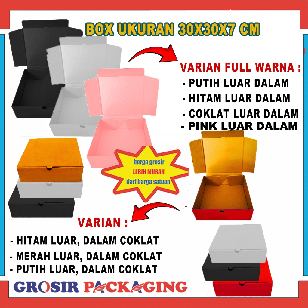 

Box 30x30x7cm /Box Hampers/Kotak Kado/Kardus Polos