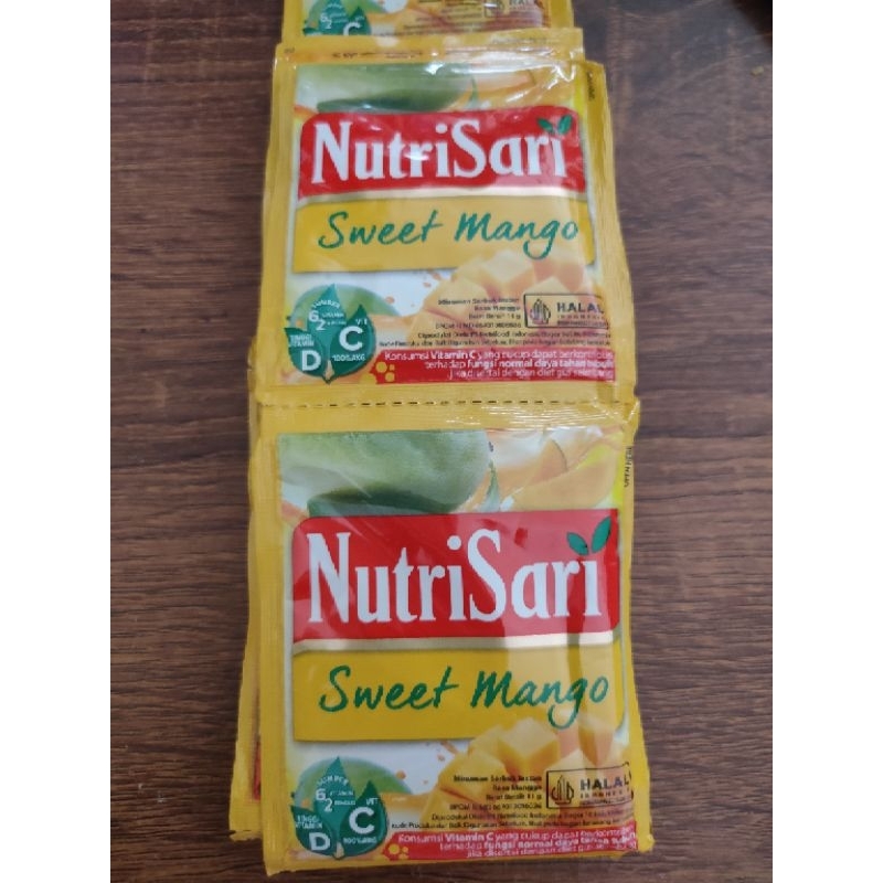 

Nutrisari rasa Sweet Mango satuan