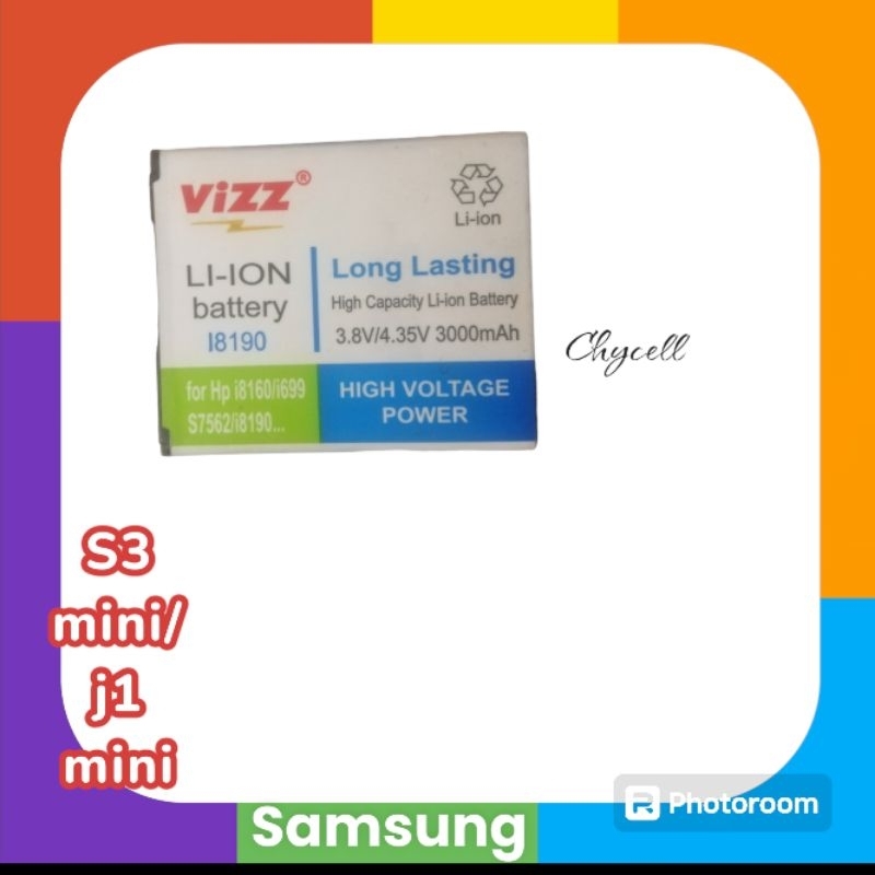 baterai vizz double power samsung s3 mini /j1 mini